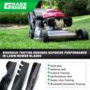 Grasscool HRR2169VKA Mulching Blades for Honda HRR216 HRR2169VYA HRR216VKA HRR216k10VKAA HRR216k9VKAA HRN216 HRX217 21" Walk-Behind Mower Replace 72511-VL0-S00 72531-VH7-000 72511-VH7-000