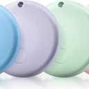 Air Tracker Tags-4 Pack Tracker Tag Work with Apple Find My (iOS 14.6 Above Only) Smart Tag Item Finders for Key, Luggage, Backpacketc. (Red, Blue, Purpule, Glue, 4 Pack)