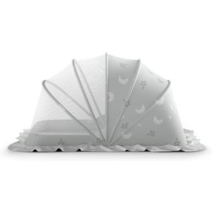 , Portable Mesh Cover Mosquito Net,Ultra-Durable Half-Blackout Cot, Mosquito Net for Bed,D,98 * 55 * 55cm
