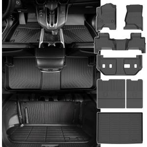 for Chevy Suburban & GMC Yukon XL Floor Mats 2015-2020(with 2nd Row Bench Seat) 8 Seats,Car Mats for Chevrolet Suburban/GMC Yukon XL All Weather Anti-Slip Mats Cargo Liner Accessories for Chevy Suburban & GMC Yukon XL Floor Mats 2015-2020(with 2nd Row Bench Seat) 8 Seats,Car Mats for Chevrolet Suburban/GMC Yukon XL All Weather Anti-Slip Mats Cargo Liner Accessories