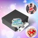 2 x Funny Book Lover Retractable Badge Reel, Pink Glitter Acrylic Badge Reel with Alligator Clip, Cute Bookish Gifts for Reader Writer Teacher Student