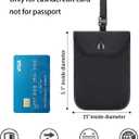 Hidden Bra Wallet, Travel Neck Pouch & Secert Money Pocket for Woman to Keep Valuables Safe for Secure Travel with Adjustable, Elastic Strap(Black)