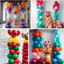 Balloon Column Stand Set of 2, 6.6ft Balloon Arch Stand Adjustable Balloon Column kit with Base Telescopic for Baby Shower Wedding Birthday Graduation Party Decorations (2)