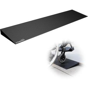 Ruedamann 1.6" Rise Rubber Threshold Ramp, Non-Slip Threshold Ramp for Doorways, Front Door Ramps for Walkers, Adjustable and Cuttable for Doorways, Curb, Scooters, Driveways, Steps, Stairs