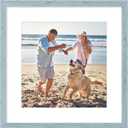 decorUhome 16x16 Picture Frame Fits 12x12 Photos with Mat, Rustic Blue