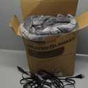 Electric Heated Blanket Full Size 72"x84", Dual-Sided Soft Flannel & Sherpa, LCD Display 10 Heat Settings with 1-12H Timer & Overnight Safe, Bed & Couch, Machine Washable, Light Grey