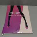 Fleece Lined Tights Footless Women Sheer Warm Pantyhose Leggings Toeless Fake Translucent Thermal Thick Winter No Feet Tights (Large, Black Dot)