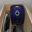 Miele Complete C3 Marin Bagged Canister Vacuum Cleaner with Electrobrush Floorhead, Suitable for Carpets and Hard Floors, in Marine Blue