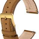 Anbeer Genuine Leather Watch Band,Quick Release Strap with Stainless Steel Buckle, Multiple Sizes & Colors for Men Women, Size: 20mm