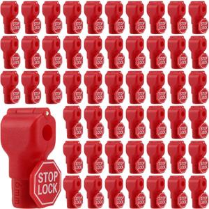 FUNSUEI 150 PCS 6mm Peg Hook Locks, Red Anti Sweep Theft Stop Lock, Retail Shop Anti Theft Lock Stop Locks Pegboard Display Hook Lock for Malls, Retail Goods, Garage Tools, Phone Accessories