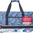 ZGME American Mahjong Set, 166 Premium White Tiles with Soft Bag and Accessories, 4 All-in-One Mahjong Racks with Pushers, Complete Western Mah Jongg, Mah-Jongg, Ma Jong Set
(Blue)