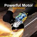 Cordless Angle Grinder Compatible with Dewalt 20V Max Battery(NO Battery) Brushless 4-1/2" Angle Grinder for Cutting, Griding, Polishing(10000RPM) (NO Wheels) (Yellow and Black)