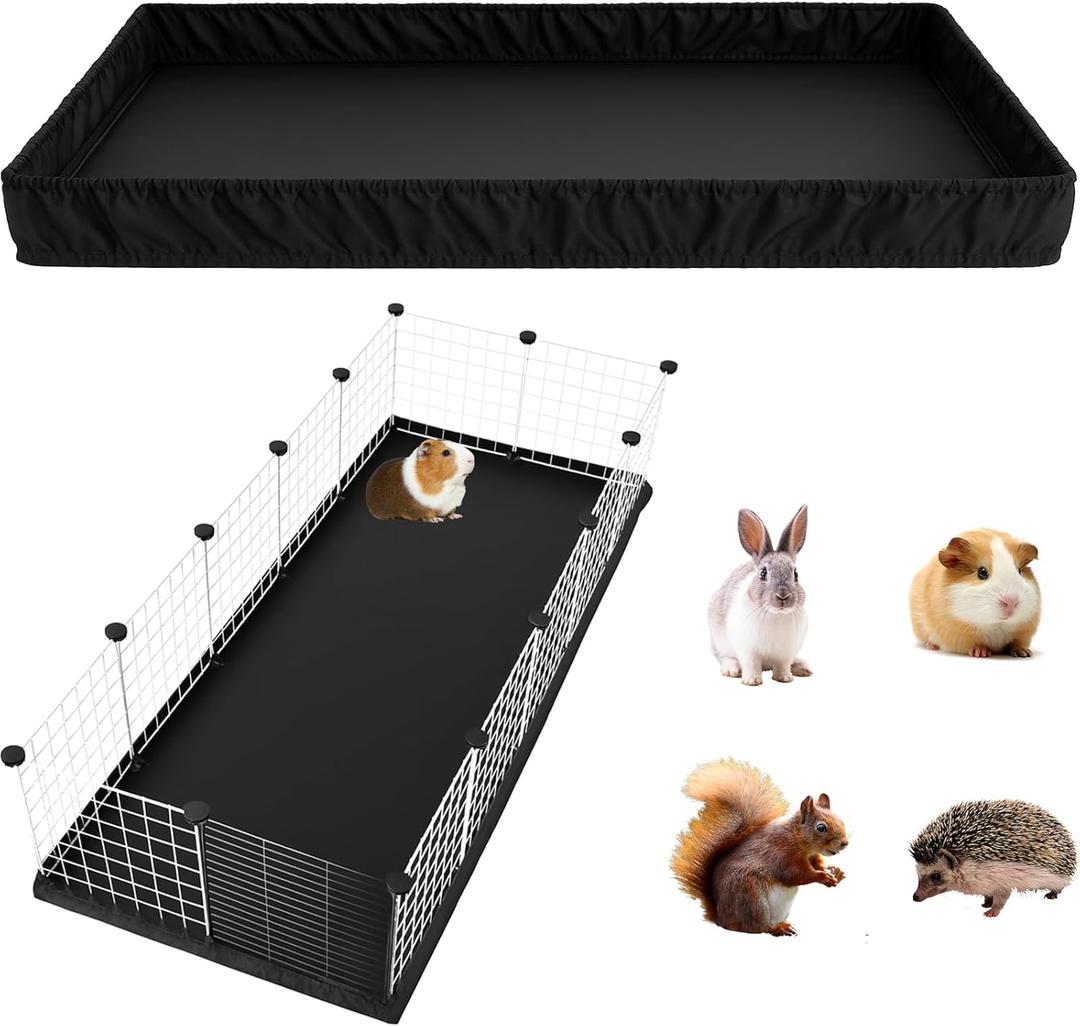 PJYuCien Guinea Pig Cage Liner, Waterproof Liner for C&C Guinea Pig Cage, Easy to Install, Suitable for Guinea Pigs, Rabbits, Totoro, Hedgehogs, Ferrets, Small Animals, Not Include Cage (24" X 60")