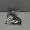 45 Degree 2 Prong Polarized Power Extension Cord 8 FT/2 Pack, Angled Low-Profile Plug, Light Duty 18 Gauge 125V/10A SPT-2 Cable for Indoor Home Office Lights Appliances, ETL+Ties-Black