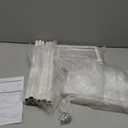 Expandable Under Cabinet Shelf Organizer with 0.94-Inch Thick Clips, Heavy Duty Extendable Under Shelf Storage Basket for Pantry or Laundry Room, White, 1 Pack, Interior: 4.13" H x 7.2" D