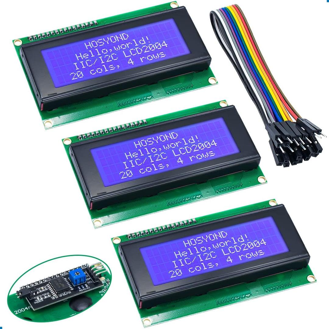 3pcs IIC I2C 2004 LCD Module 20x04 LCD Screen Module Display for Arduino Raspberry Pi