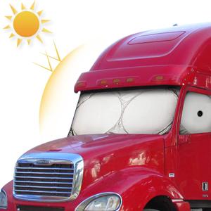 Semi-Truck Sun Shade for Windshield and Side Window | Sunshade Maximum Coverage Windshields for Truck - Block UV Sun Heat Rays - Best for Semi, Commercial & Big Rig Truck, RVSide Windows Suction Cup