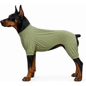 LoveLongLong Dog Jumpsuit with UV Protection and Quick-Dry Fabric for Spring Summer Pet Pajamas Light Green 3XL
