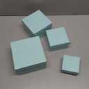 Stockroom Plus Set of 4 Sizes Square Nesting Gift Boxes with Lids for Presents, Stacking Decorative Goodie Box for Holidays, Wedding, Birthday, and Party (Teal)