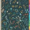 2026-2027 Monthly Planner - Planner 2026-2027, Monthly Calendar 26-27, Jul. 2026 - Dec. 2027, 9" x 11", 18 Month with Colourful Tabs & Pocket, Flexible Cover, Twin-Wire Binding, Thick Paper - Green