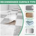 20-Pack Peel and Stick Vinyl Floor Tile Glossy 12x 12 inch, Strong Adhesive Stick on Floor Tiles for Bathroom, Renters, Kitchen, Polish Light Grey&White Marble (10 per Color)