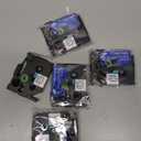 TZe-135 TZe135 TZe TZ Tape White on Clear Replacement for Brother P Touch Label Maker Tape 12mm 0.47 Laminated, Compatible with PT-D210 PT-D220 PT-H110 PT-D400 PT-D600, 1/2 in x 26.2 ft, 4-Pack 5 pack