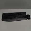 Wireless Keyboard and Mouse Combo, Full-Sized 2.4GHz Wireless Keyboard with Comfortable Palm Rest and Optical Wireless Mouse for Windows, Mac OS PC/Desktops/Computer/Laptops (Black)