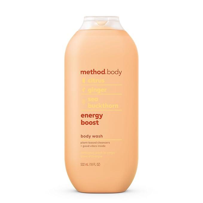 Method Body Wash, Energy Boost, Paraben and Phthalate Free, 18 oz (Pack of 1)
 18 Ounces (Pack of 3)