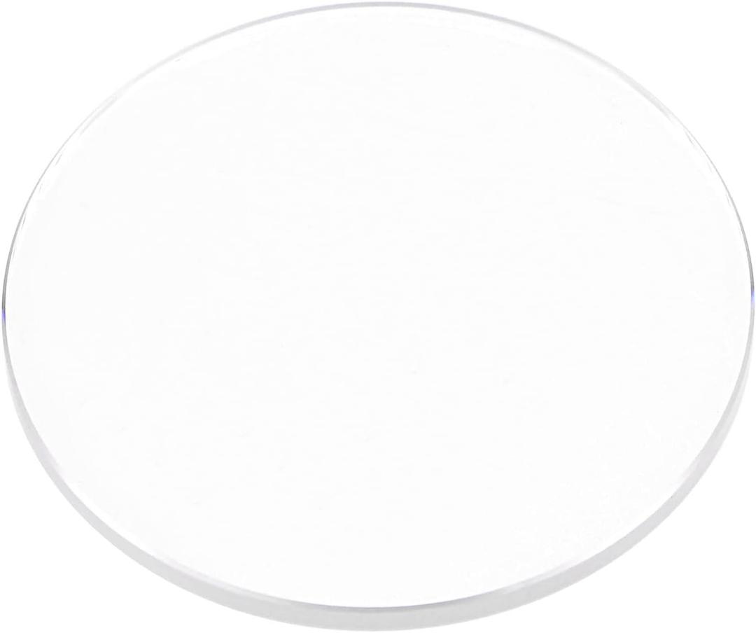 uxcell Watch Glass Sapphire Crystal Lens Round Flat 27.5mm Dia. 1.5mm Thickness Replacement Parts, Clear