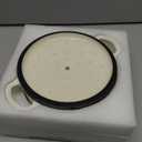 3 Qt Enameled Cast Iron Dutch Oven with Lid, E-far Small Round Nonstick Dutch Oven Pot for Bread Baking Braising Stews Roasting Cooking, Heavy Duty, Induction & Oven Safe - White