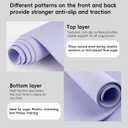 Extra Wide Yoga Mat 72" x 32", 6mm Non Slip TPE Exercise Mat with Carrying Strap, Large Workout Mat for Yoga, Pilates, Stretching, HIIT & Home Gym