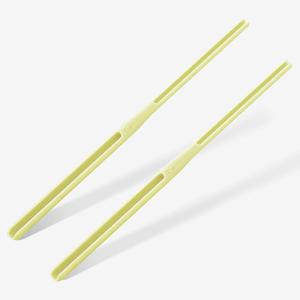 Dunkive 2 Pack Rosary Cord Knotting Tool, #7#9 and #36 Dual Head Twine Knotting Tool, Rosary Making Supplies, Beads Tying Kit, Beading Cord Kit for Jewelry, Fishing Hook, Bracelet(Yellow)