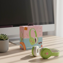 Kids Headphones Bluetooth 5.3 Wireless 60H Play Time Volume Limited 85/110dB Over Ear Foldable Protection Headset/Wired Aux Built-in Mic for Boy Girl Travel School Pad Tablet 