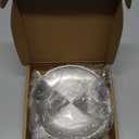 Thenshop 8 Pieces 6 Inch Pizza Pans Bulk Stainless Steel Sets Round Bakeware Pizza Trays for Oven Kitchen Baking Home Restaurant Safe Sturdy Reusable Easy Clean (Matte Silver)