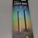 Smart LED Light Bars 9.5-inch RGB + ICWW TV Backlight with Bluetooth, 400 mL, 16 Million Colors, Music Sync for Gaming, Work, Parties & Room Decoration (Multicolor)