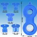 2 x Faucet Aerator Key Removal Wrench Tool with 5 Sizes M16.5, M18.5, M21.5, M22.5, M24 Concave Spout Key Sink Spout Wrench with Faucet Housing Removal Tool for Bathroom Kitchen Sinks