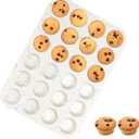CAKETIME Silicone Mini Muffin Pan, 24 Cups Nonstick Mini Cupcake Pan for Baking Muffin, Cupcake, Egg Bites, Fat Bomb, 1 Pack Confetti