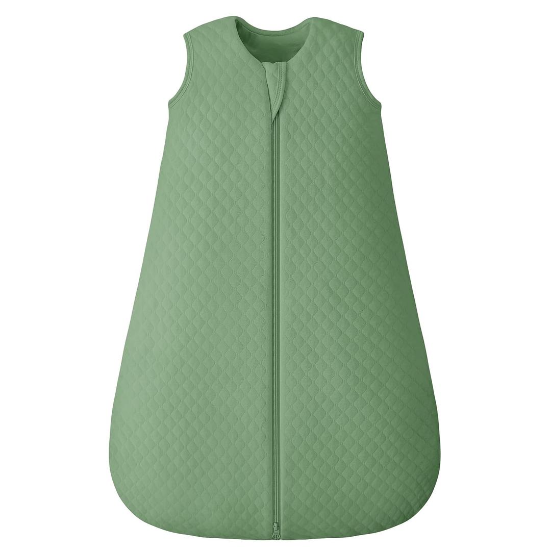 Sleep Sack 2.5 TOG XLarge Winter Sleeping Bag Newborn, Green Infant Baby Wearable Blanket with 2-Way Zipper Warm Sleeping Sack