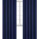BGment Blackout Curtains for Bedroom - Grommet Thermal Insulated Room Darkening Curtains for Living Room, Set of 2 Panels (70 x 84 Inch, Navy Blue)