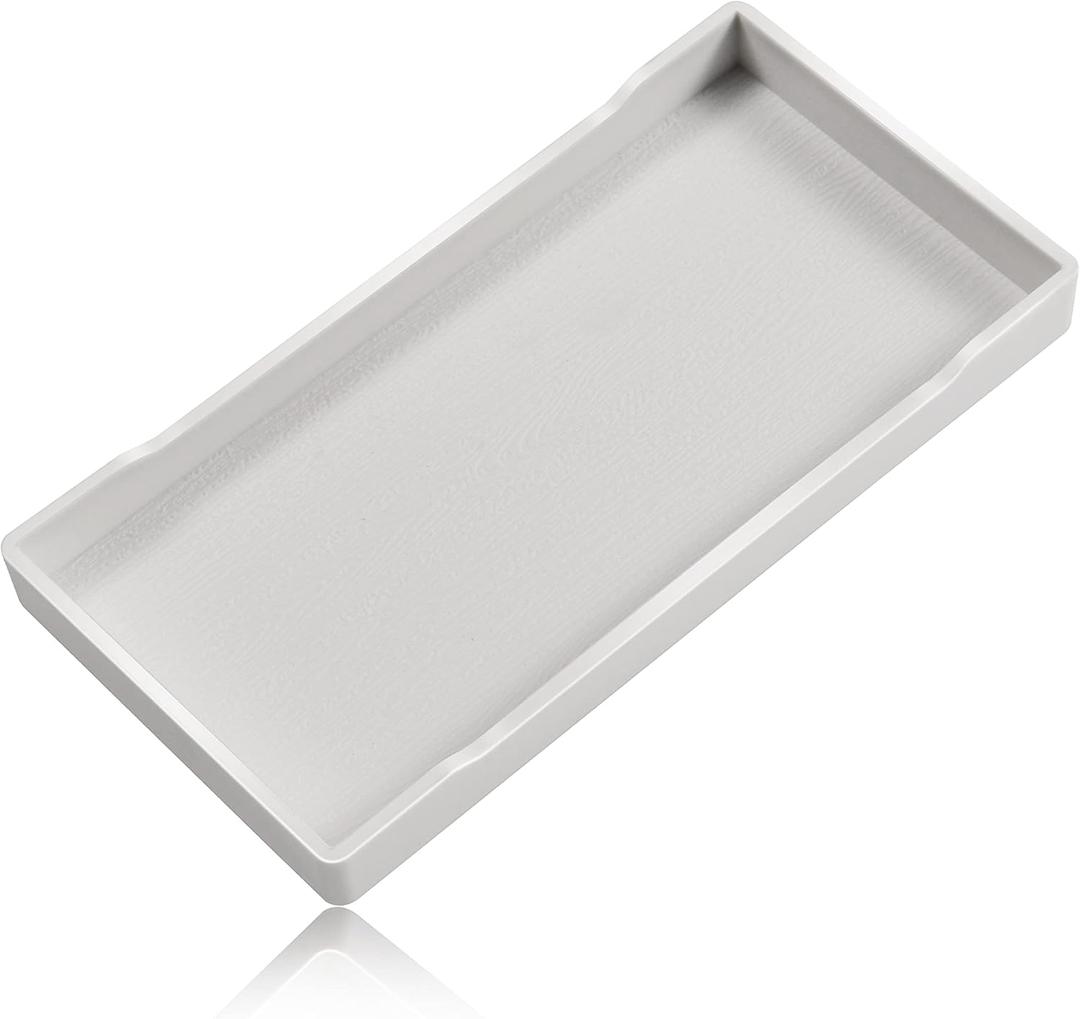 Small White Mini Tray (8 inch x 4 inch) for Serving Accessory, Spa, Coffee, Drinks, Wine, Tea, Bar, Party, Towel, Seasoning, Perfume or Display Use