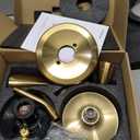 Shower Tub Faucet Sets Complete with Diverter, 5 Spray Settings, 6-Inch Bathtub Waterfall Handle Combo, 2.5 GPM High-Pressure Rain Shower Head System, Brushed Gold