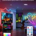Neon Rope Lights, 16.4ft Smart RGB+IC LED Strip Lights with App & Remote Control, IP67 Waterproof Flexible Neon String Lights for Bedroom, Music Sync, DIY Multiple Modes for Wall Gaming Christmas Home