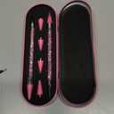 Rolybag Rhinestone Picker Tool, 2PCS Rhinestone Applicator Tool Dotting Wax Pen Dual-Ended with 4PCS Replaceable Wax Tips for DIY Nail Art Tool (Pink)