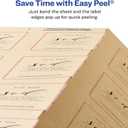 Avery Kraft Brown Square Labels with Sure Feed Technology, 2" x 2", Print to The Edge, Laser/Inkjet Printable Labels, 300 Total (22846)