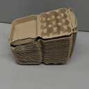 Henlay Quail Egg Cartons - Recycled Cardboard Paper Pulp 3x4 Square Style - Holds One Dozen Eggs (30)