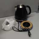 Evoloop 1.7L Electric Kettles, BPA Free Tea Kettle, Hot Water Boiler Heater, Stainless Steel Teapot, Auto Shut-Off & Boil-Dry Protection, 120V/1500W (Black)