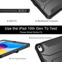 Soke Case for iPad (A16) 11th Generation 11-inch 2025, iPad 10th Generation 10.9-inch 2022, with Built-in Screen Protector and Kickstand, Rugged Full Body Protective Cover - Black