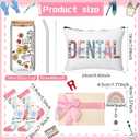 Skylety 5 Pcs Christmas Dental Assistant Gifts Women Dentist Gift 16oz Cup Socks Cosmetic Bag Badge Holder Dental Hygienist Appreciation Gift Box for Dentals Assistant Accessories Birthday Graduation