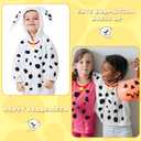 2 x Oudain 10 Sheets Dalmation Spots Adhesive Felt Pads Circles Spotty Dog Stickers Irregular Shape DIY Felt Bells for Clothes 100th Day Costume DIY Projects