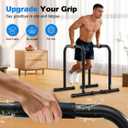 RELIFE REBUILD YOUR LIFE Dip Station Functional Heavy Duty Dip Stands Fitness Workout Dip bar Station Stabilizer Parallette Push Up Stand